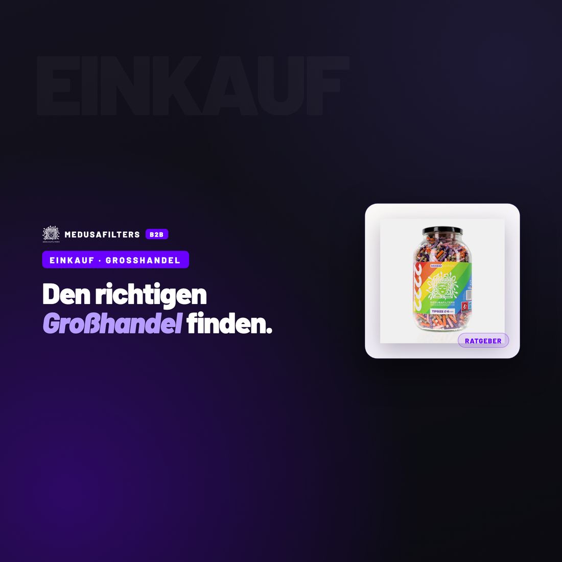 EINKAUF – GROSSHANDEL: Aktivkohlefilter Großhandel: der Einkaufsleitfaden für Händler – Ratgeber für Händler, Medusafilters B2B