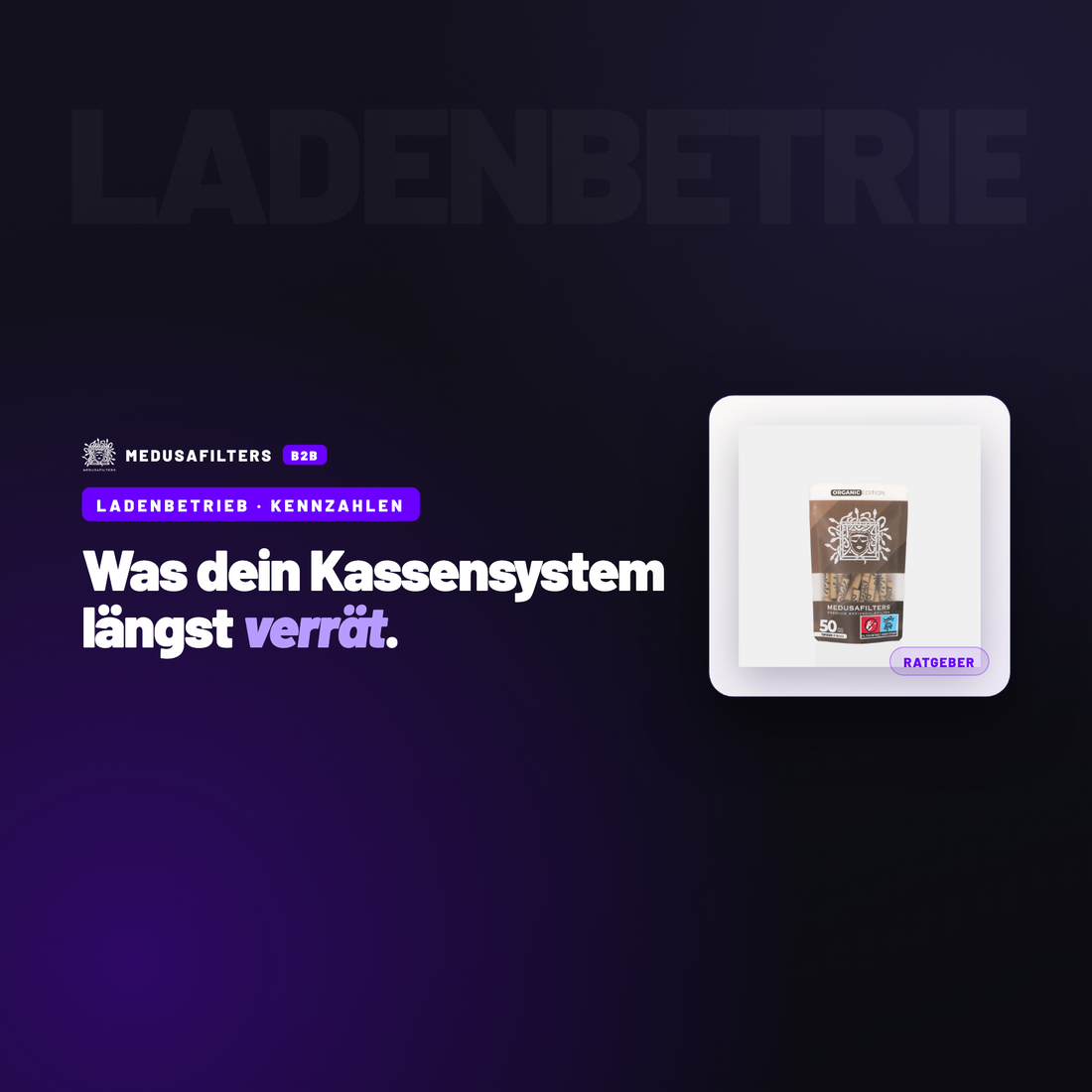 LADENBETRIEB – KENNZAHLEN: Kassensystem-Auswertungen: sechs Berichte, die Entscheidungen tragen – Ratgeber für Händler, Medusafilters B2B