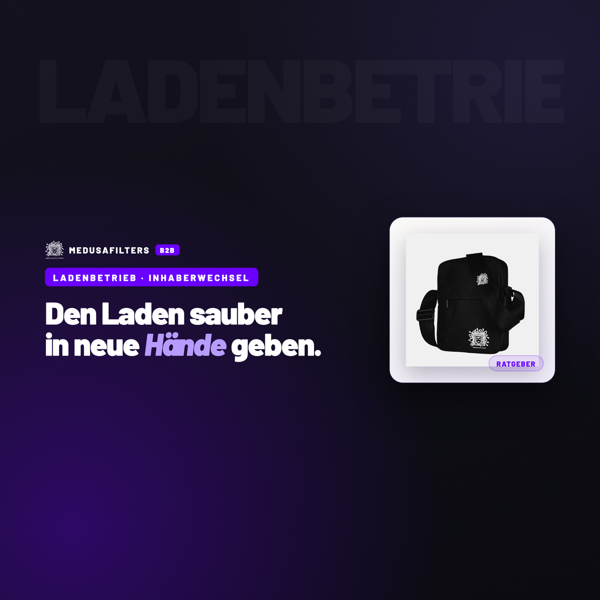 LADENBETRIEB – INHABERWECHSEL: Inhaberwechsel im Laden: worauf es beim Übergeben und Übernehmen ankommt – Ratgeber für Händler, Medusafilters B2B