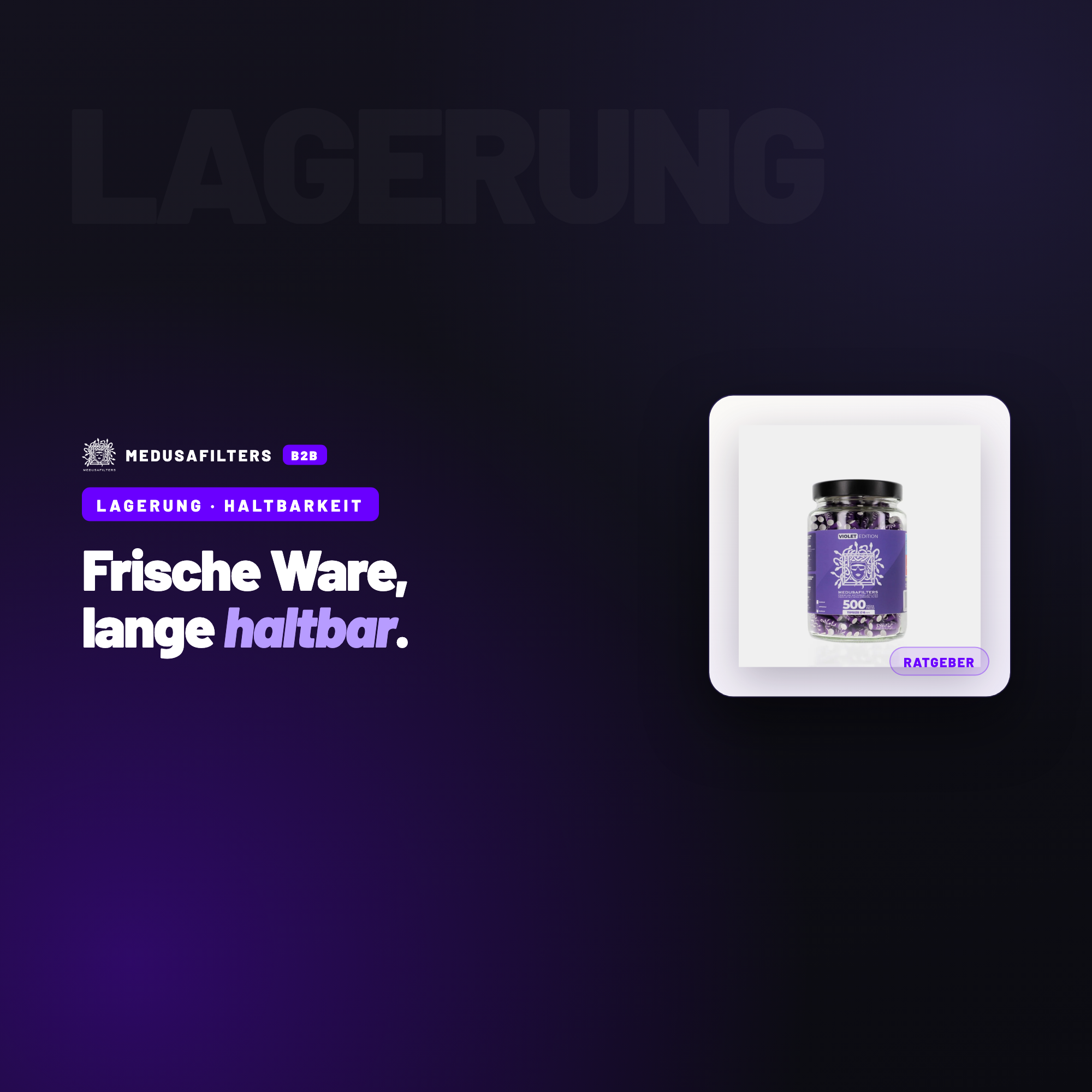 LAGERUNG – HALTBARKEIT: Lagerung & Haltbarkeit von Filtern und Papers: der Leitfaden für Händler – Ratgeber für Händler, Medusafilters B2B
