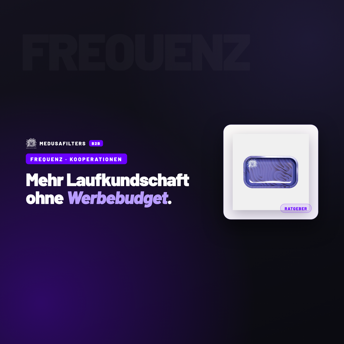 FREQUENZ – KOOPERATIONEN: Lokale Kooperationen & Events als Frequenzbringer – Ratgeber für Händler, Medusafilters B2B
