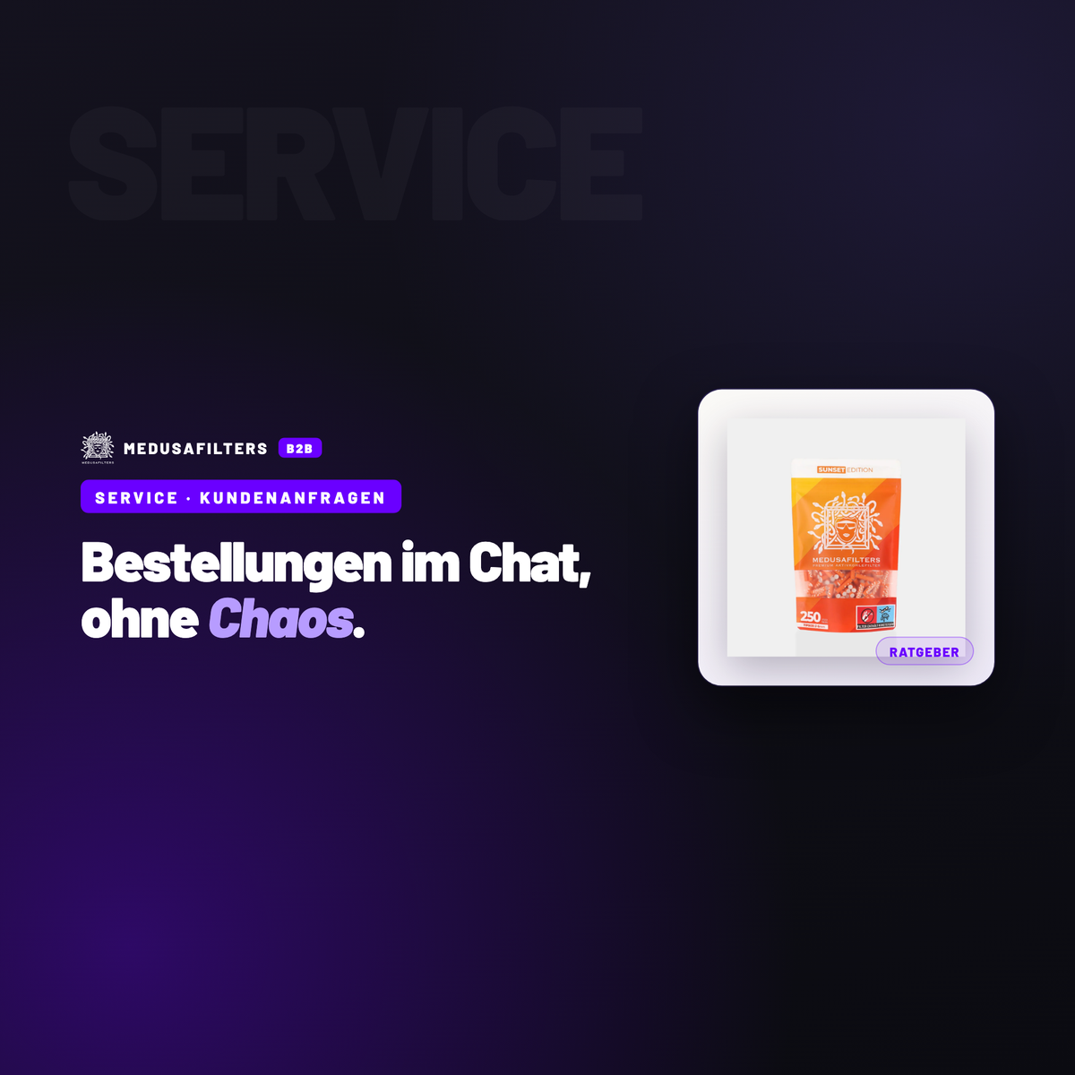 SERVICE – KUNDENANFRAGEN: Kundenanfragen per Messenger: Bestellungen und Rückfragen ohne Chaos – Ratgeber für Händler, Medusafilters B2B