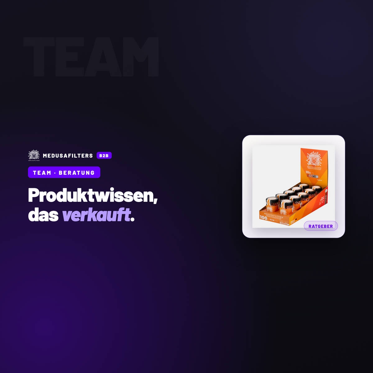 TEAM – BERATUNG: Mitarbeiterschulung im Fachhandel: Produktwissen, das verkauft – Ratgeber für Händler, Medusafilters B2B