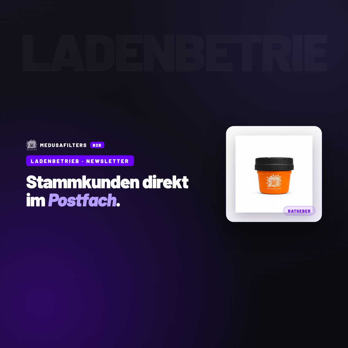 LADENBETRIEB – NEWSLETTER: Newsletter für den lokalen Laden: einfach starten, sauber einwilligen lassen – Ratgeber für Händler, Medusafilters B2B