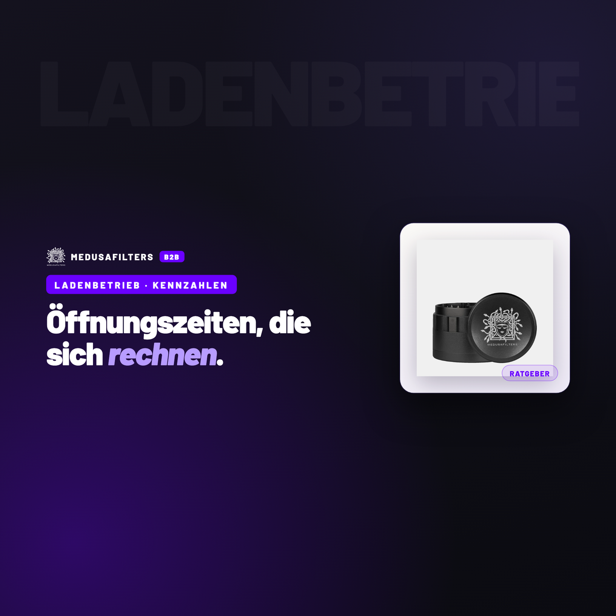 LADENBETRIEB – KENNZAHLEN: Öffnungszeiten prüfen: welche Stunden im Laden wirklich Geld bringen – Ratgeber für Händler, Medusafilters B2B