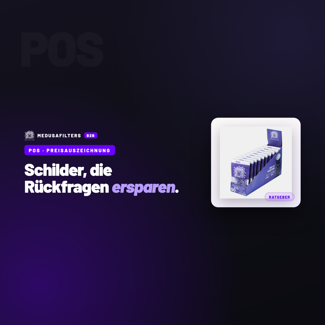 POS – PREISAUSZEICHNUNG: Preisauszeichnung im Laden: Schilder, die Rückfragen ersparen – Ratgeber für Händler, Medusafilters B2B