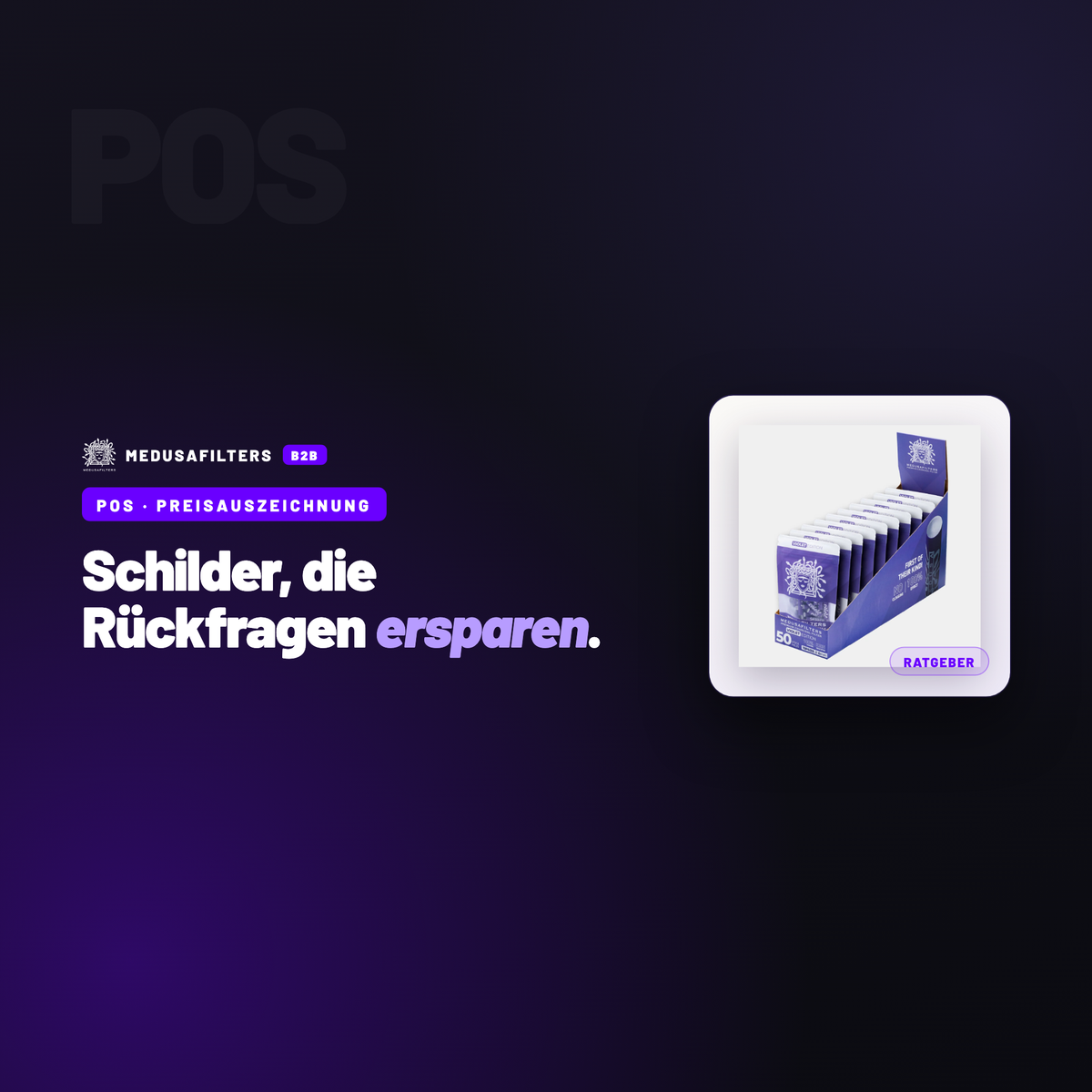 POS – PREISAUSZEICHNUNG: Preisauszeichnung im Laden: Schilder, die Rückfragen ersparen – Ratgeber für Händler, Medusafilters B2B