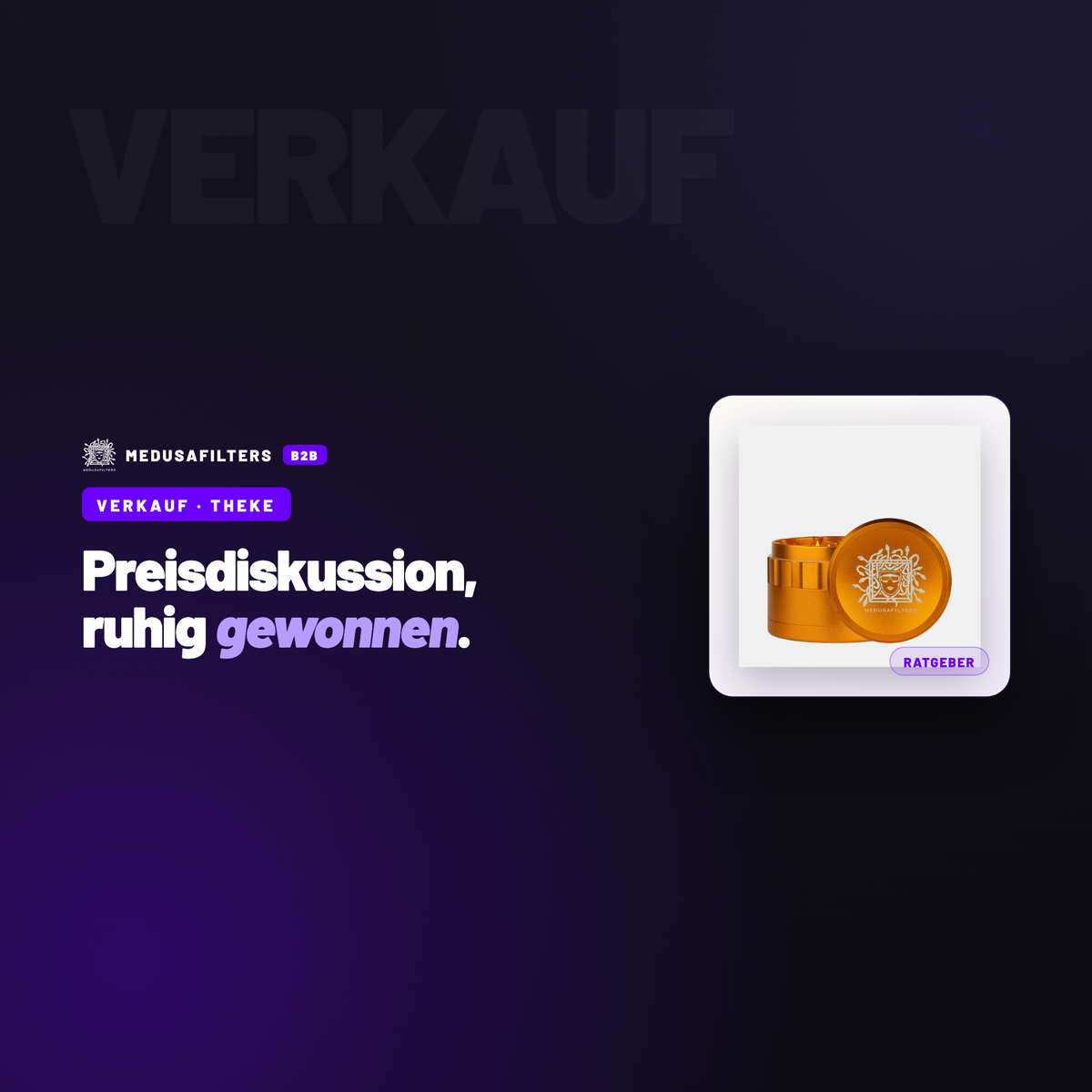 VERKAUF – THEKE: Preisdiskussionen an der Theke: souverän bleiben, ohne den Preis zu verschenken – Ratgeber für Händler, Medusafilters B2B