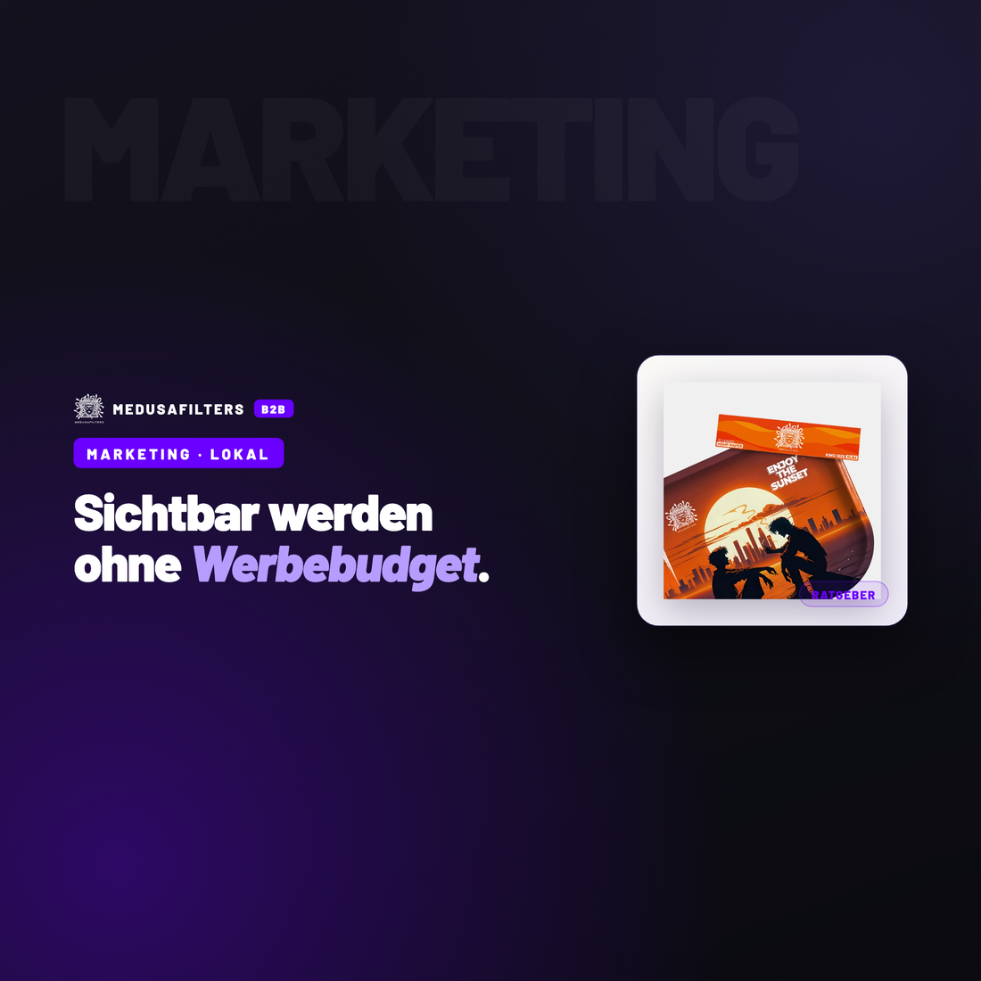 MARKETING – LOKAL: Social Media für lokale Läden: Sichtbarkeit ohne Werbebudget – Ratgeber für Händler, Medusafilters B2B