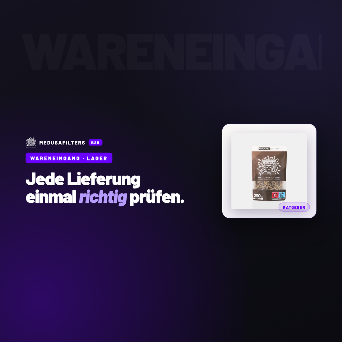 WARENEINGANG – LAGER: Wareneingang: die Prüfroutine gegen Fehlmengen und Falschlieferungen – Ratgeber für Händler, Medusafilters B2B