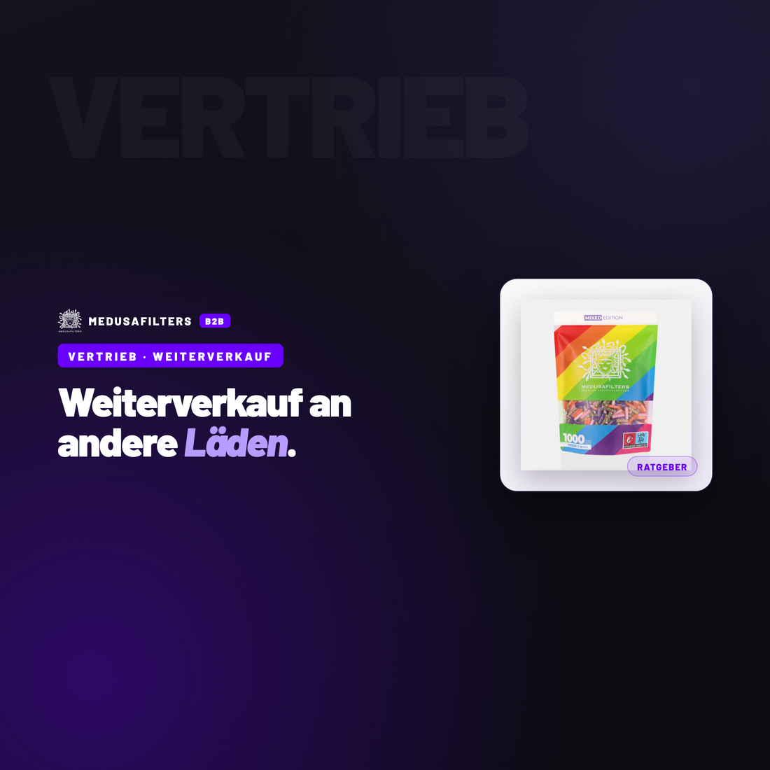 VERTRIEB – WEITERVERKAUF: Weiterverkauf an andere Läden: wann sich der Sub-Vertrieb lohnt – Ratgeber für Händler, Medusafilters B2B