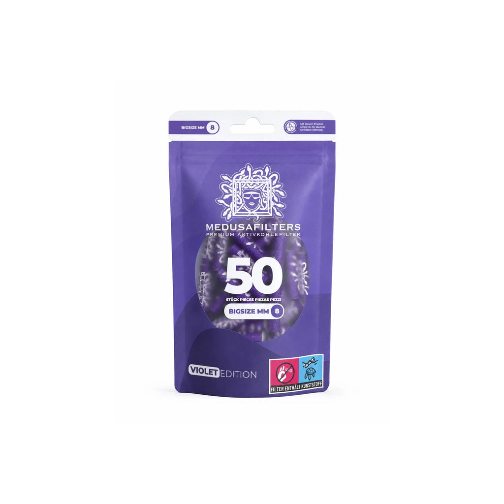 50er Packung 8 mm BIGSIZE VIOLET Edition, Vorderseite