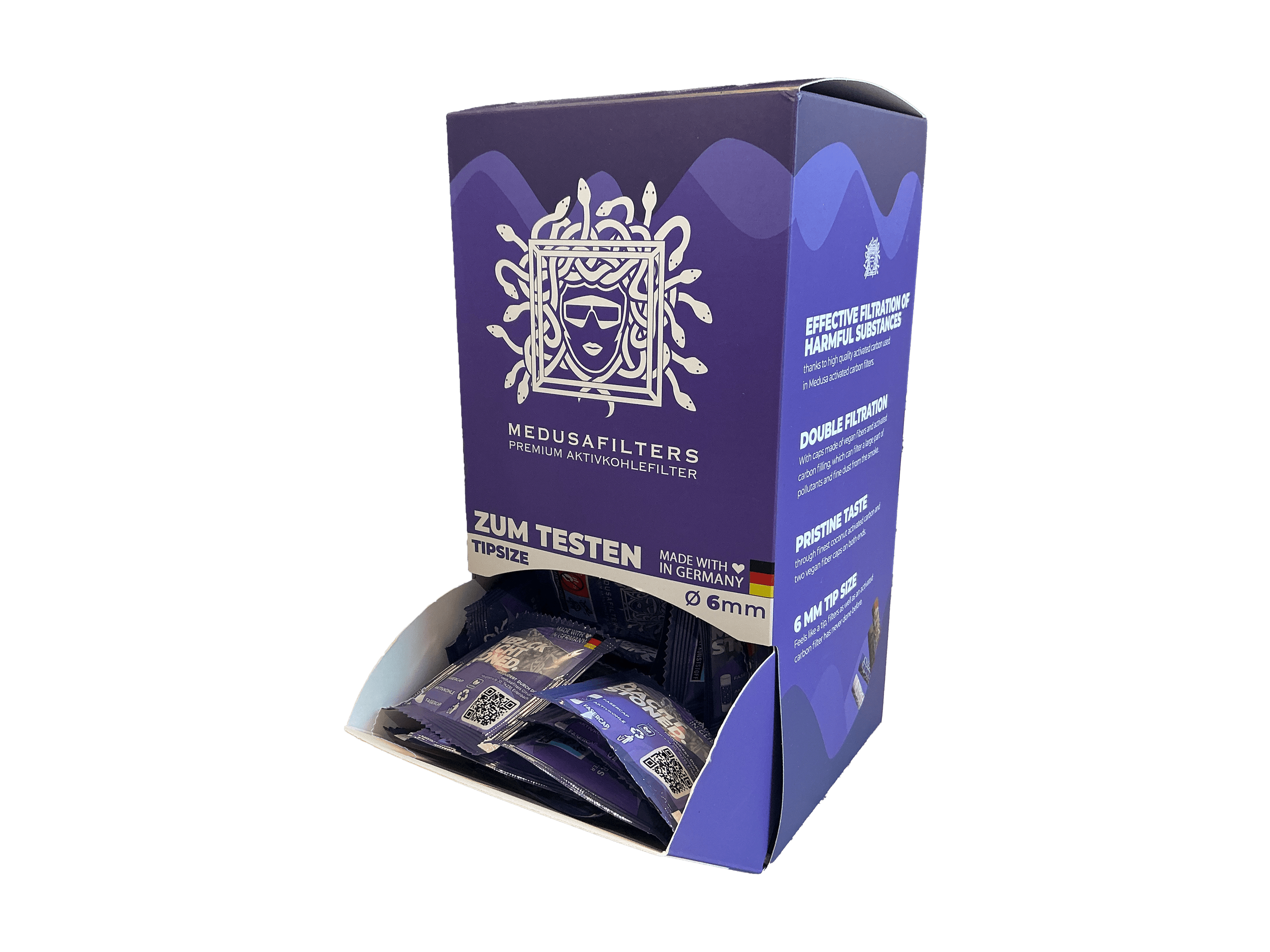 Probebaggy Aufsteller