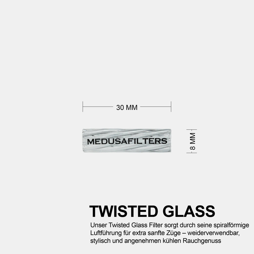 Twisted Glasfilter 8 mm