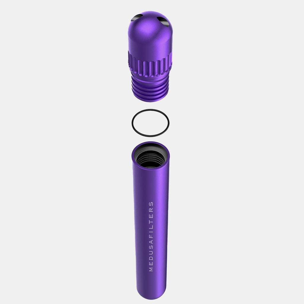 J-Case VIOLET aus Aluminium – Aufbewahrung von Medusafilters