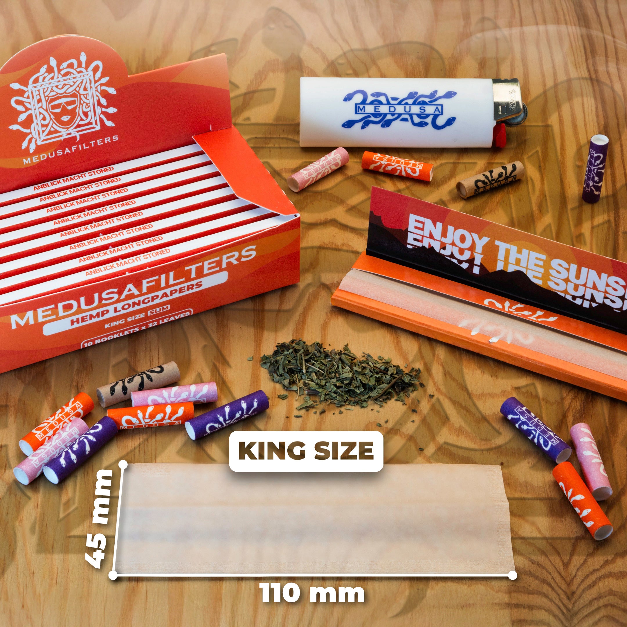 10er Longpapers Display Hemp