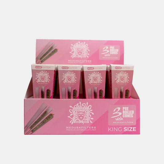 Pre-Rolled Cones ROSÉ mit ROSÉ Edition Filtern - 32er Display