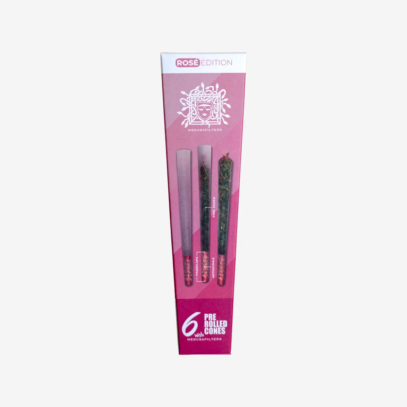 6er Pre-Rolled Cones ROSÉ mit ROSÉ Edition Filtern - 32er Display