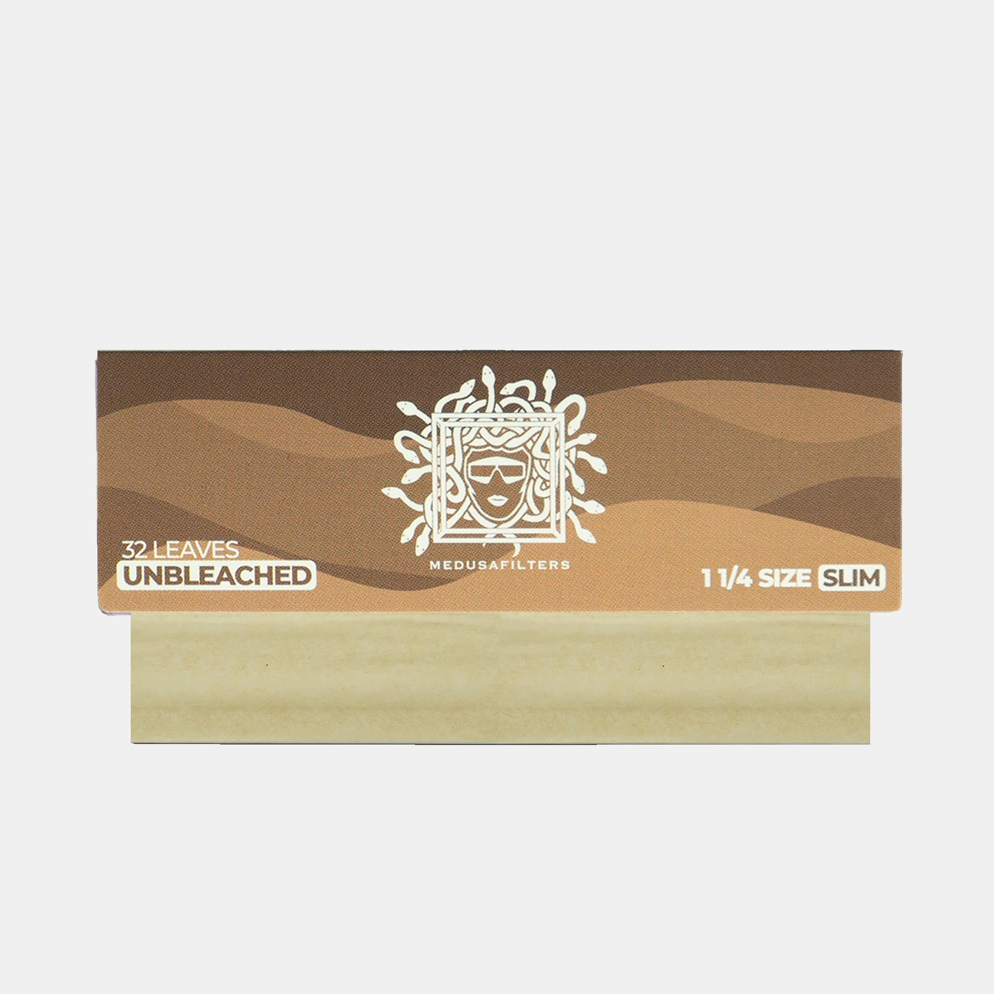 Shortpapers 1 1/4 Size Slim UNBLEACHED - 50er Display