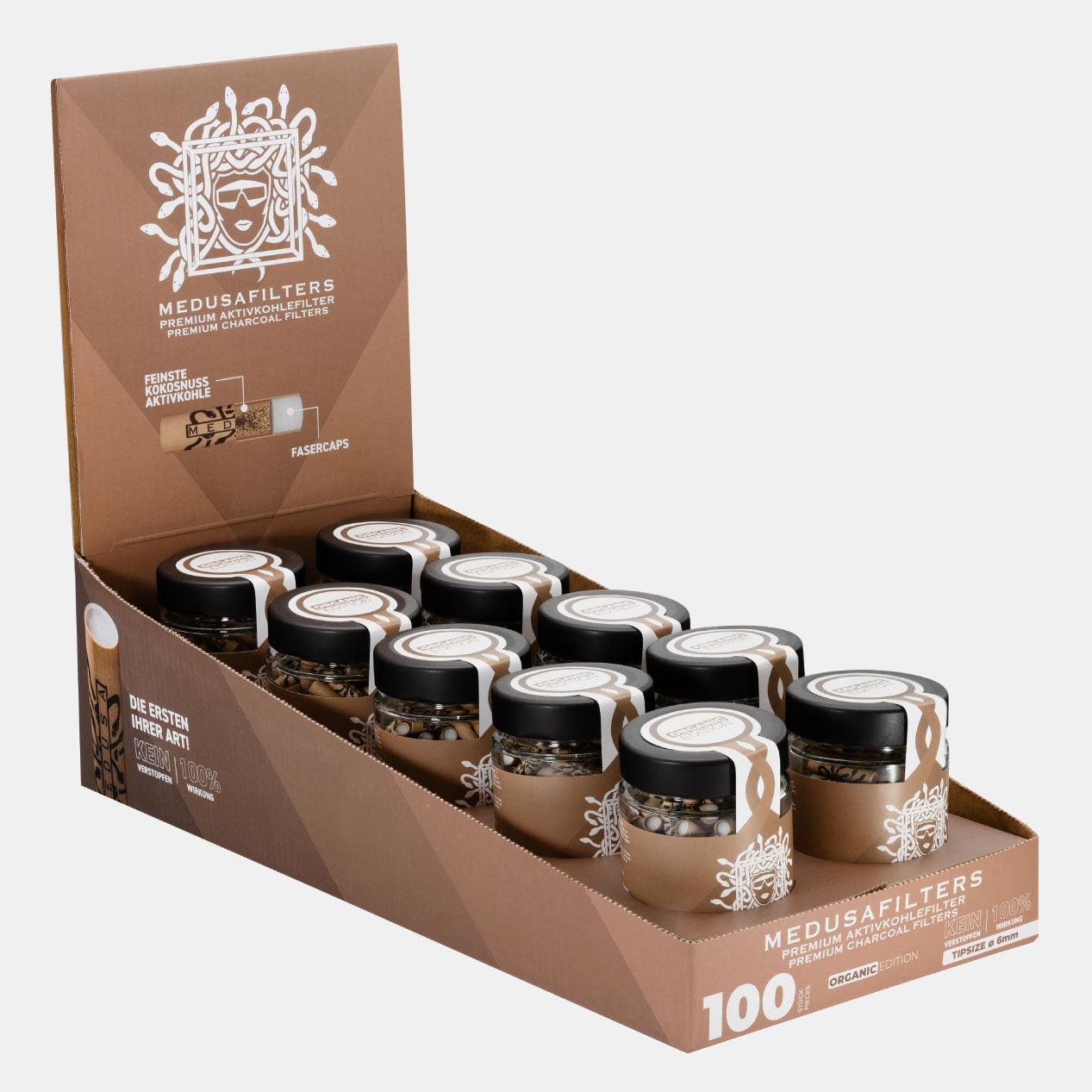 100er Glas ORGANIC Edition - 10er Display