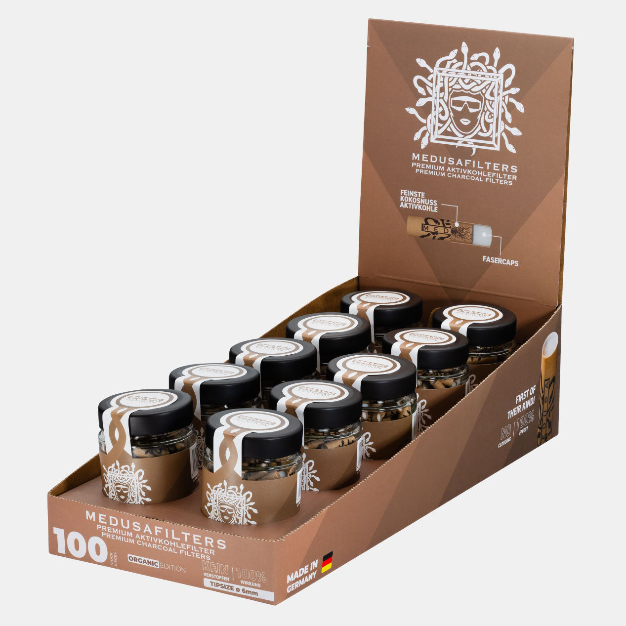 100er Glas ORGANIC Edition - 10er Display