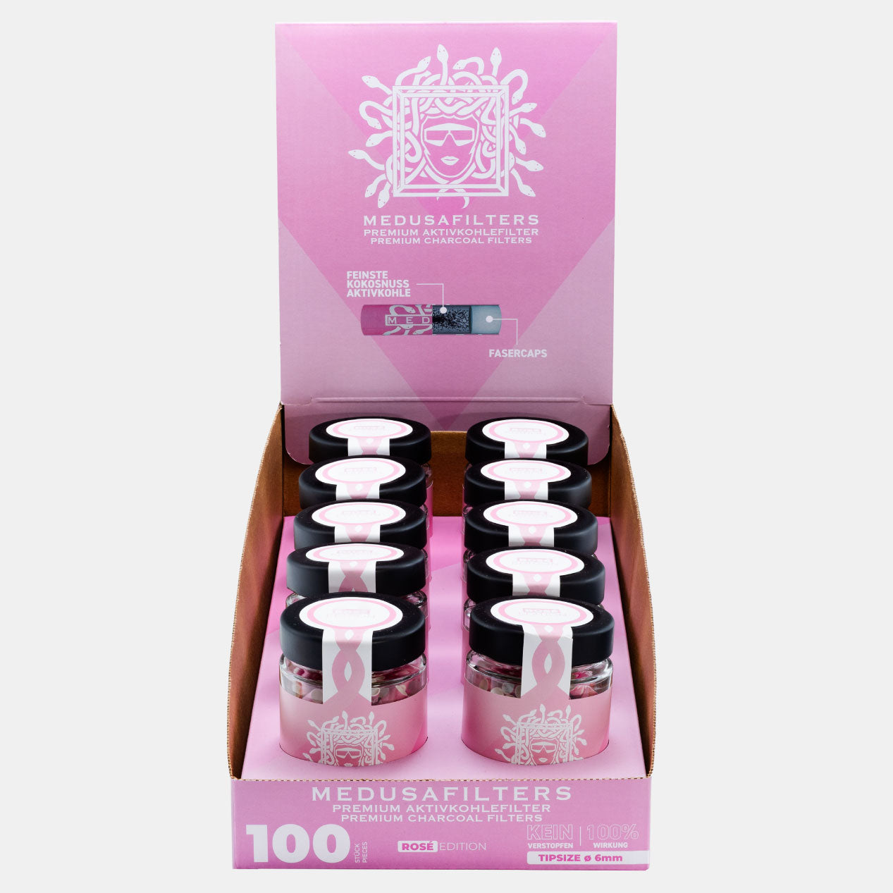 100er Glas ROSÉ Edition - 10er Display