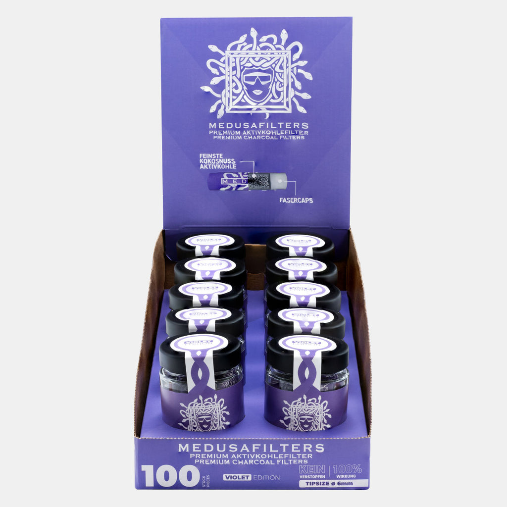 100er Glas VIOLET Edition - 10er Display