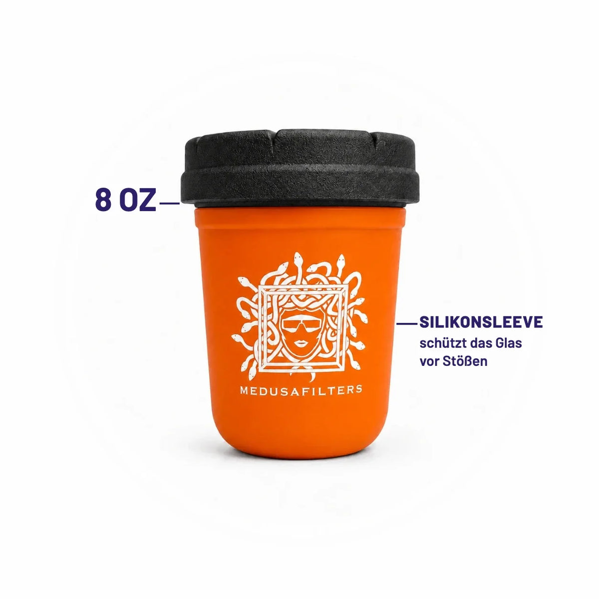 RE-STASH 8OZ SUNSET – Silikonsleeve schützt das Glas vor Stößen