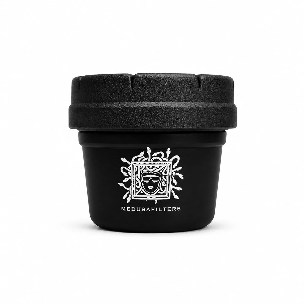 RE-STASH 4OZ BLACK – RE:STASH x Medusafilters Jar