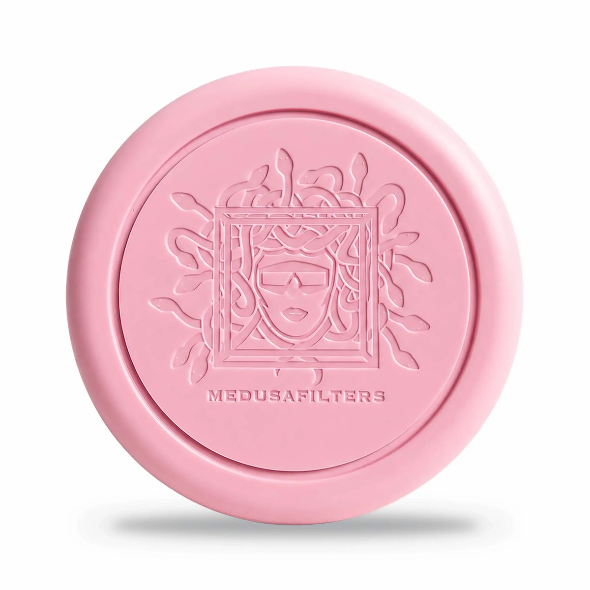 Green Pocket ROSÉ, Aufbewahrungsdose mit Medusa-Prägung im Deckel